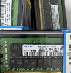 4pcs 64GB DDR4 Samsung REG 2RX4 PC4-3200AA SNPP2MYXC/64G ECC RDIMM Memory OEM - Picture 1 of 2