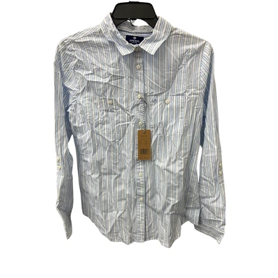 Camisa con botones a rayas azul sperry - Talla pequeña - Prendas para el torso para mujer Foto 1 de 2