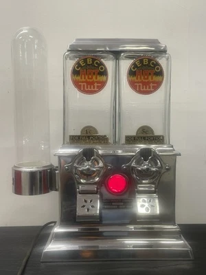 RARO 1920’S/30’s Cebco 5 Céntimos Encimera Doble Coin-Op Dispensador "Hot Nuts" Foto 1 de 4