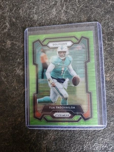 2023 Panini Prizm Green Tua Tagovailoa Card# 190 - Picture 1 of 2