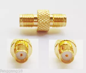 Conector adaptador de radio acoplador de antena FPV de barril hembra a hembra SMA de 1 pieza - Imagen 1 de 6