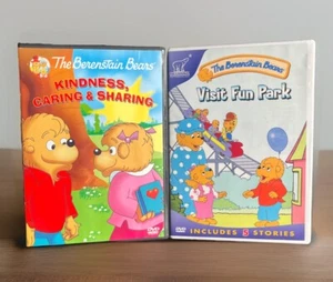 Berenstein Bears DVD Lot x2 - Visit Fun Park & Kindness, Caring & Sharing - Picture 1 of 5
