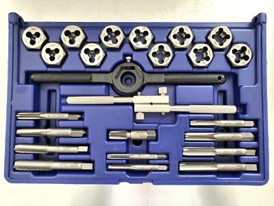 Irwin Hanson Tap & Die Set SAE #24614 24 piece Carbon Steel Nice Cond. - Image 1 of 4