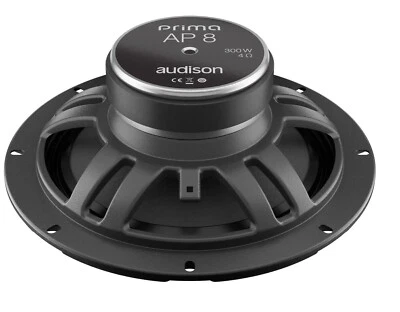 Audison Prima AP 8 8" 200mm Woofer 4ohm Door Speakers 300W Pair Cheapest - Image 1 of 4