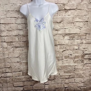 VESTIDO SIN TIRANTES SATINADO VINTAGE LENCERÍA por VAL MODE encaje adornado S San Valentín - Imagen 1 de 8