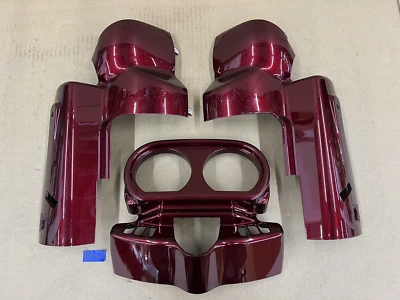 Harley-Davidson Road Glide 2015-2022 OEM carcasa de instrumento rojo misterioso Foto 1 de 4