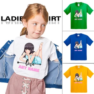 Personalized Custom Love Girl Kids T-Shirts Funny Birthday USA Causal Gift Tee - Picture 1 of 14