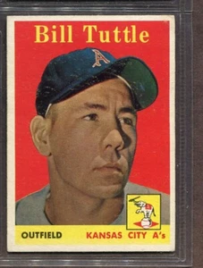 1958 Topps Set-Break # 23 Bill Tuttle VG-VGEX (YL) *JAYSACE* - Bild 1 von 2