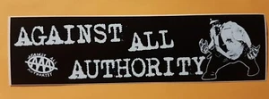 Vintage Against All Authority PROMOTIONAL Sticker 1998 Hopeless Records punk ska - Picture 1 of 4