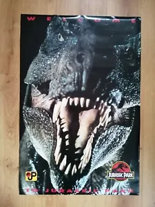 WELCOME TO JURASSIC PARK VINTAGE ATHENA POSTER 1993 ROLLED 35" X 23.5 OFFICIAL  - Picture 1 of 15