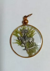 Ancien Pendentif Medaille Jeanne D Arc - Imagen 1 de 2