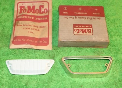 Ford Ranchero 1960 Falcon 64 P/C Taxi 1961-1967 NOS DOMO LÁMPARA CUERPO CROMADO Y LENTE Foto 1 de 3