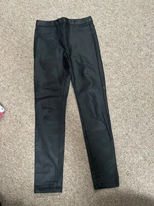 Girls Next coated faux leather leggings age 10 - Picture 1 of 4