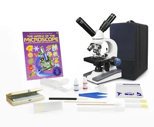 Parco Scientific PBC-545SLRC-P3 Dual View Elementary Level Microscope,w/ $20 Kit - Picture 1 of 2