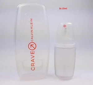 ⭐ Crave Calvin Klein 45ml (3x 15ml) Eau de Toilette Miniature Original Box Rare ⭐ - Picture 1 of 1