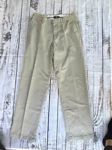 Apt 9 Mens Dress Pants 32 X 34 Beige Fit Straight Flat Front - Picture 1 of 14