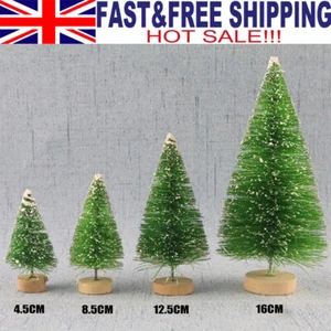 10x Desktop Decor Mini Christmas Tree Table Top Small Pine Tree Xmas Green Model - Picture 1 of 13