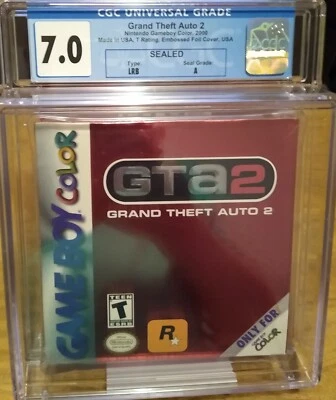 CGC GRADED 7.0 A GTA2 Grand Theft Auto 2 (Game Boy Color) GBC Embossed Foil  - Image 1 of 4