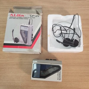 REPRODUCTOR DE CASSETTE ESTÉREO ALBA DE COLECCIÓN CP-29 SOLO PIEZAS EN CAJA - Imagen 1 de 5