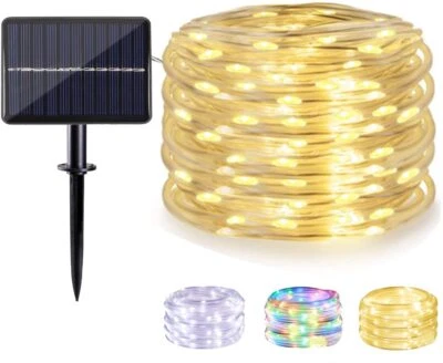 100 200 300 LED Solar String Lights Outdoor Garden Party Xmas Fairy Wedding Lamp - Image 1 of 4