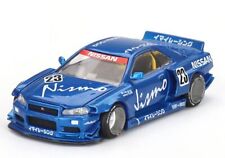 NISSAN Skyline GT-R (R34) V3 - Kaido Works  - blue - Mini GT 1:64