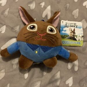 Peter Rabbit Squeezsters Plush Keyring Bag Clip Pram Charm Soft Toy NEW with Tag