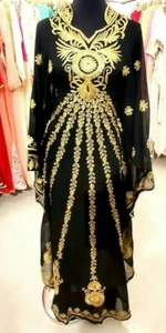 SALE New Moroccan Dubai Kaftans Farasha Abaya Dress Very Fancy Long Gown MS 238 - Picture 1 of 14