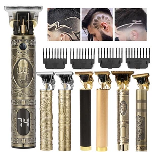 Professional Trimmer Hair Clippers Cutting Beard Cordless Barber Shaving Machine - Picture 1 of 30