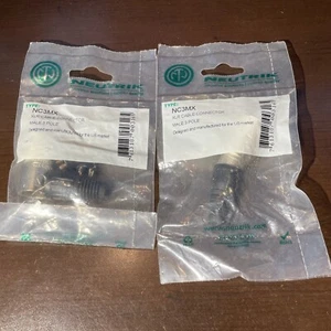 1 par - Conectores XLR macho de 3 polos Neutrik NC3MX - NUEVOS - Imagen 1 de 2