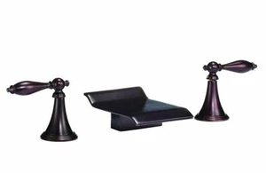 iSPRING L8302ORB CONTEMPORÁNEO BAÑO LAVABO 2 MANIJAS GRIFO ACEITE FROTAR BRONCE - Imagen 1 de 4