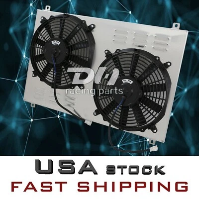 Fit 1982-1992 Chevy Camaro/ Pontiac Firebird Trans Am Aluminum Shroud&2x12''Fans - Изображение 1 из 4