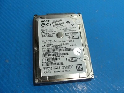 HP 15-d017cl HGST 750GB SATA 2.5" HDD Hard Drive 5K1000-750 HTS541075A9E680 - Image 1 of 4