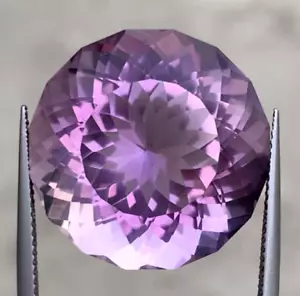 VVS 35.90 CT Natural Deep Purple Amethyst Gemstone Round Cut From Zambia - Picture 1 of 2