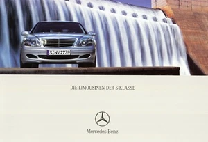 MERCEDES S-KLASSE W220 S55 600 500 430 350 CDi Prospekt Brochure 2002 82 - Picture 1 of 1