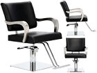 Krzesło fryzjerskie Nolan Hydrauliczne krzesło obrotowe do salonu fryzjerskiego Chromowany podnóżek