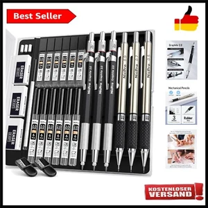 6 Stück Druckbleistifte Set, Metall Mechanische Bleistifte 0,5 mm, 0,7 mm, 0,... - Bild 1 von 10