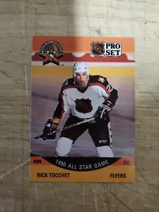 1990 91 Pro Set Hockey Error Card All Star Rick Tocchet #374 - Picture 1 of 2