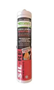 Mastice refrattario silicone alta temperatura 1200°C per forni stufe e caminetti - Foto 1 di 3