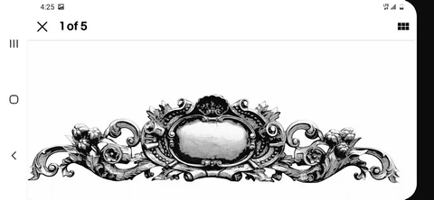Royal scroll Wall  carving the window architect pediment over-the-door molding Cover