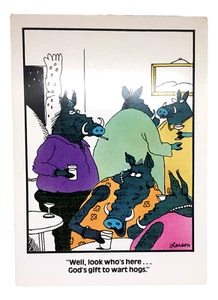 Far Side Vintage GREETING CARD Circa 1982-1984 Brand New ORIGINAL Collectible - Picture 1 of 2