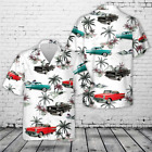 1957 Chev Bel Air Hawaiian Shirt, Beach Shirts, Gift For Men, Us Size S-5Xl