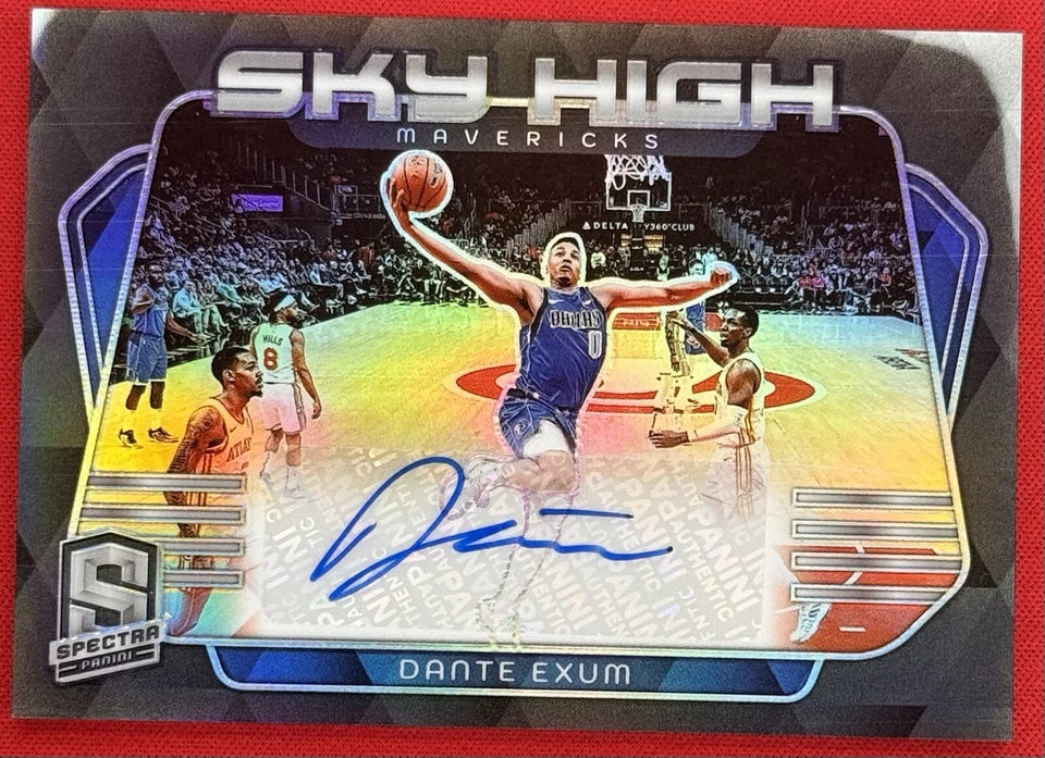 Dante Exum 2023-24 Spectra #SKY-DEX Sky High Auto #'x /99 - Image 1 of 2