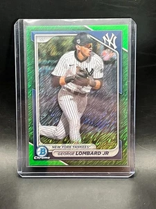2024 Bowman Chrome #BCP-222 George Lombard Jr. /99 Green Shimmer RC NY Yankees - Picture 1 of 2
