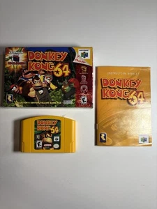 Donkey Kong 64 (N64, 1999) CIB Complete w/Manual (No Expansion Pak) Tested - Picture 1 of 10