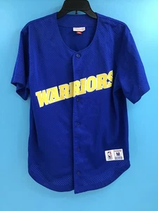 Mitchell & Ness Golden State Warriors Mesh-Hemd mit Knopfleiste Größe M - Bild 1 von 8
