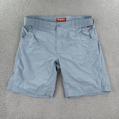 Мужские рыболовные шорты Simms XL синие хаки нейлон регулируемый карман на молнии для улицы - Изображение 1 из 4