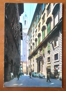 Cartolina Siena - Torre del Mangia vista dal Chiasso Largo  - 1960 ca. - Foto 1 di 1