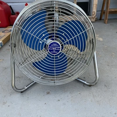 Vintage Patton High Velocity Floor Fan Chrome 3 Speed Model U2-1487 14" - Image 1 of 4