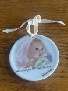 Babys erstes Geschenk Römer Frankreich Haken Charmin Baby Vintage Weihnachtsschmuck - Bild 1 von 9
