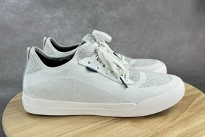 Vessi Women's 10 Weekend Sneakers Minimalist White Knit Trendy Athletic - Picture 1 of 11